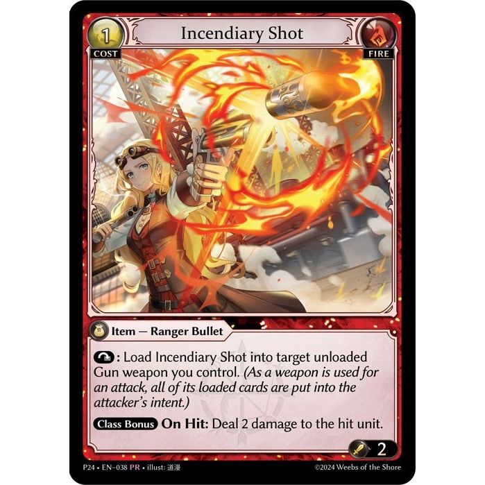 Image for Incendiary Shot (038) (P) - Grand Archive TCG