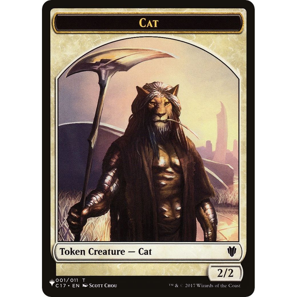 Image for Cat (001) // Dog Double-Sided Token (1 // 10) (LIST) - Magic: The Gathering