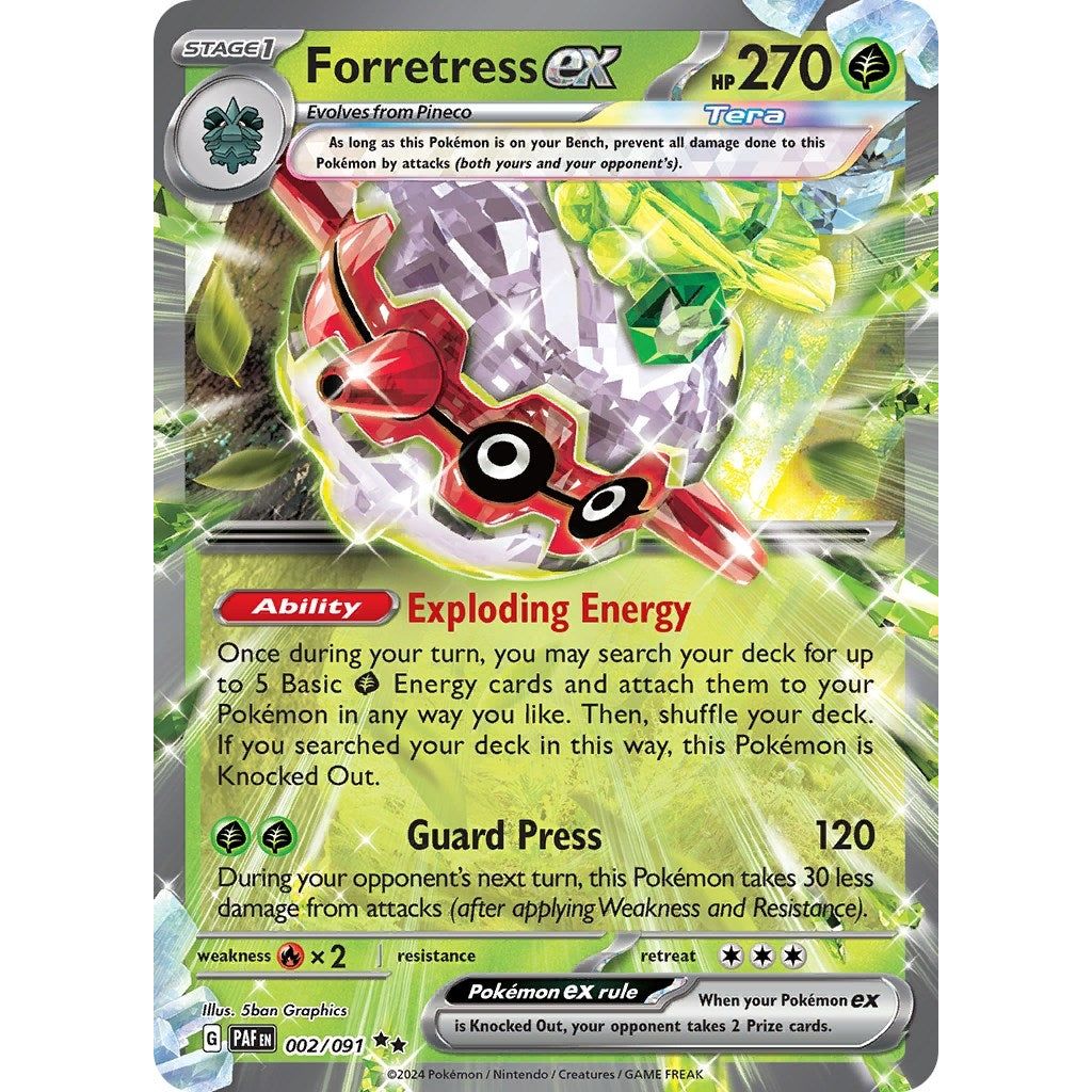Image for Forretress ex (002/091) (PAF) - Pokemon