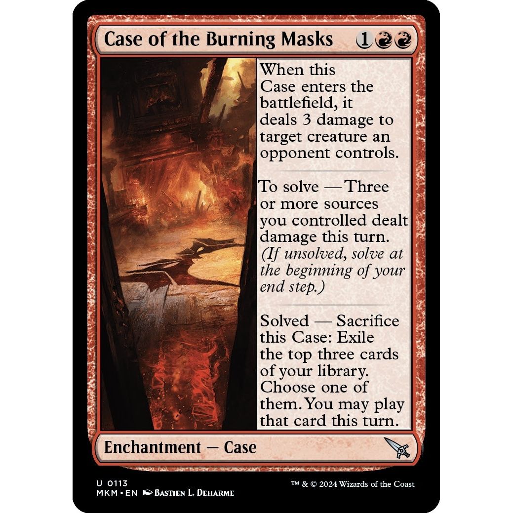 Image for Case of the Burning Masks (113) (MKM) - Magic: The Gathering