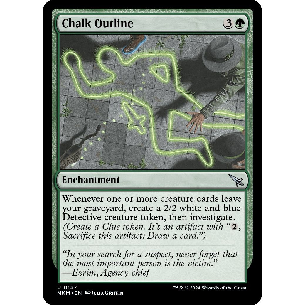 Image for Chalk Outline (157) (MKM) - Magic: The Gathering