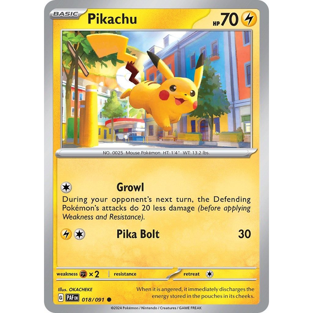 Image for Pikachu (018/091) (PAF) - Pokemon