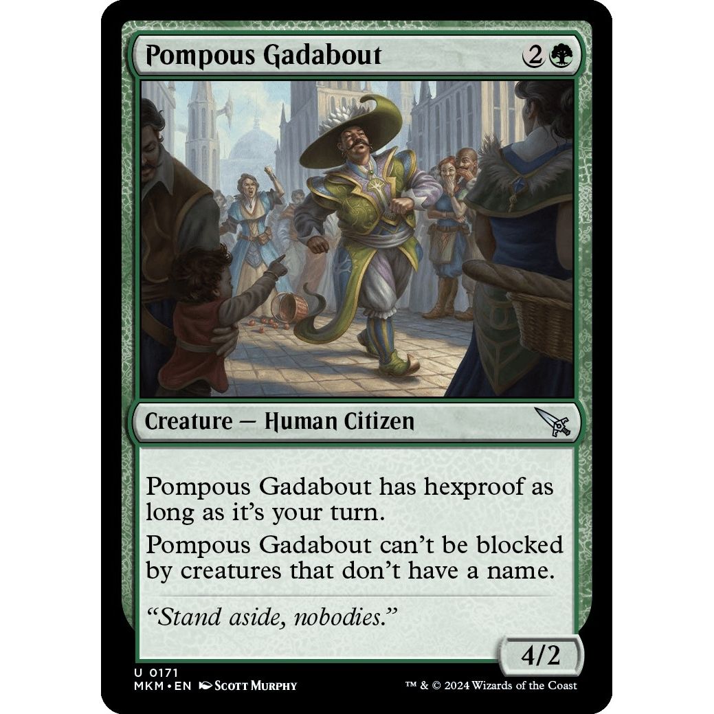 Image for Pompous Gadabout (171) (MKM) - Magic: The Gathering