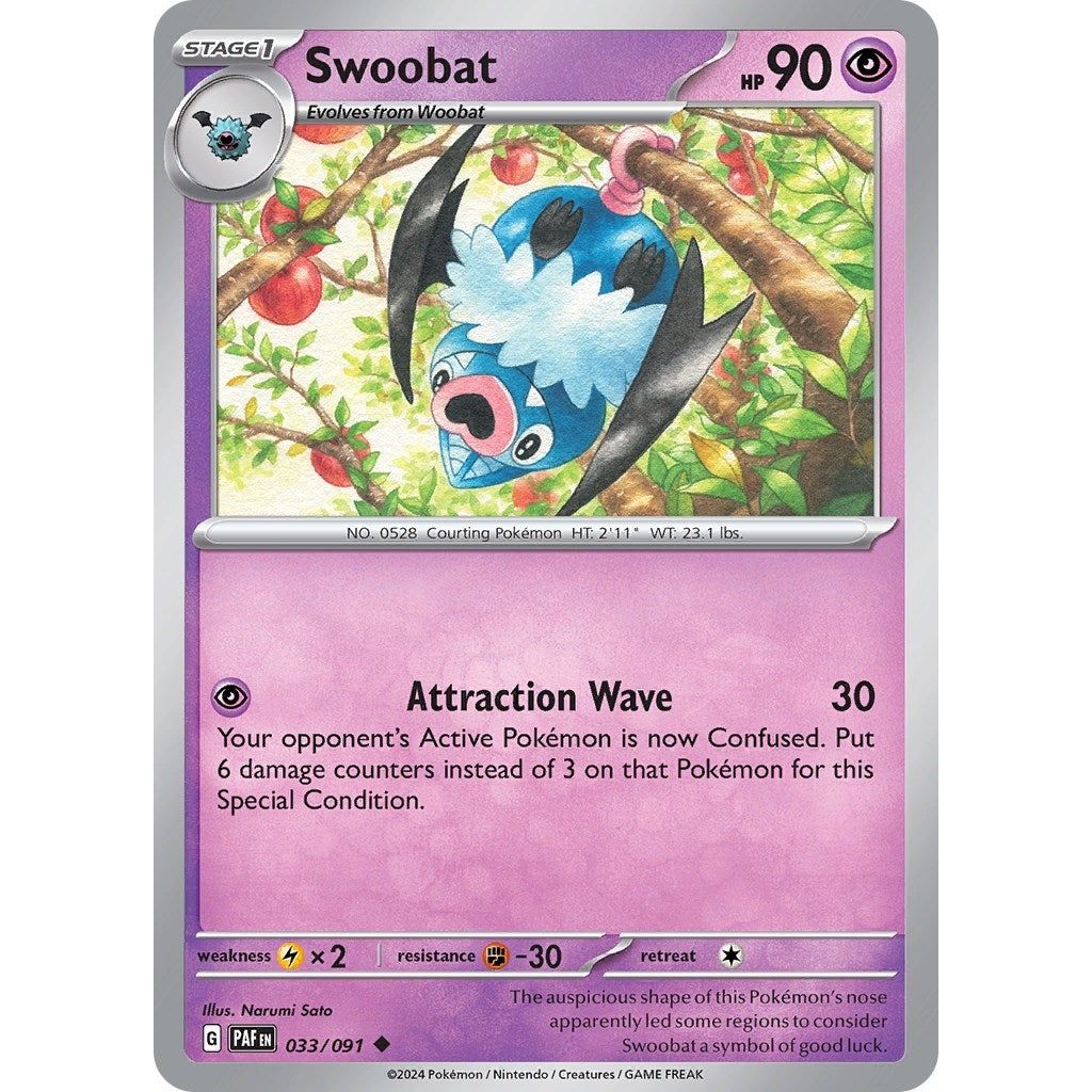 Image for Swoobat (033/091) (PAF) - Pokemon