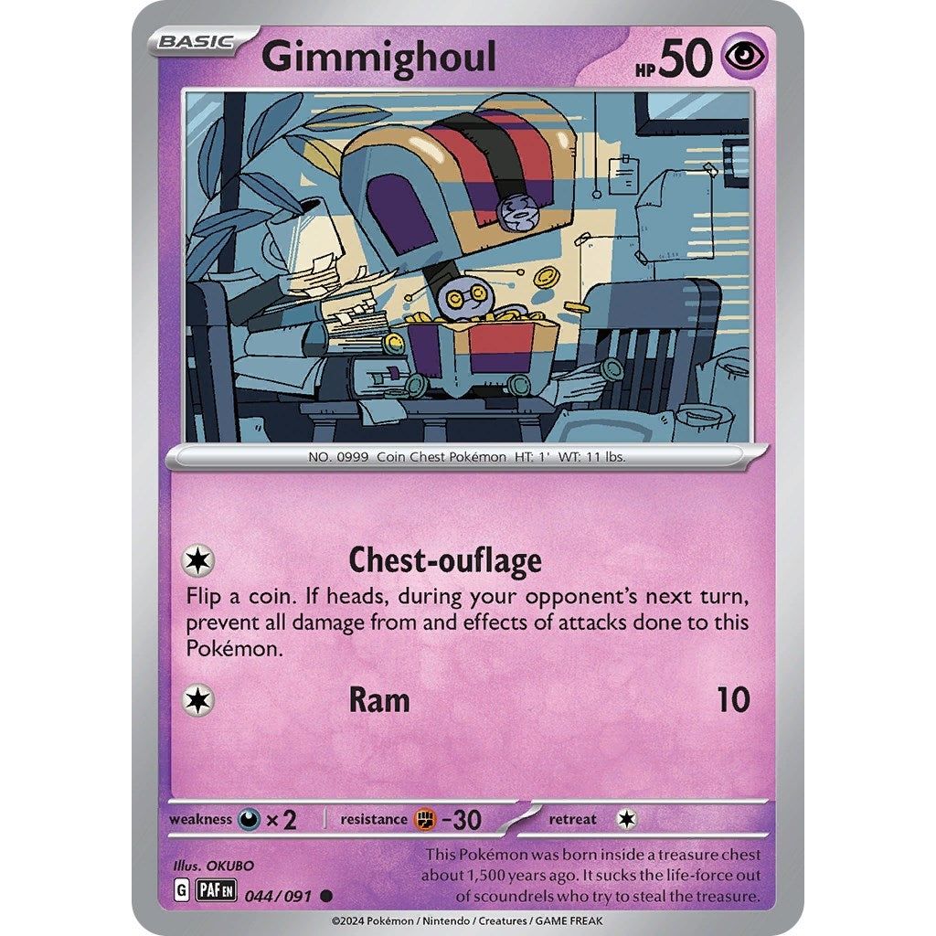 Image for Gimmighoul (044/091) (PAF) - Pokemon