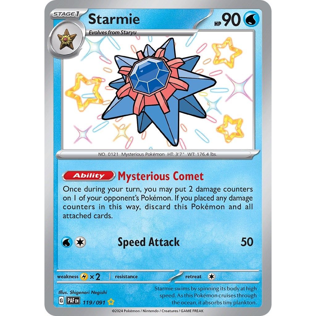 Image for Starmie (119/091) (PAF) - Pokemon