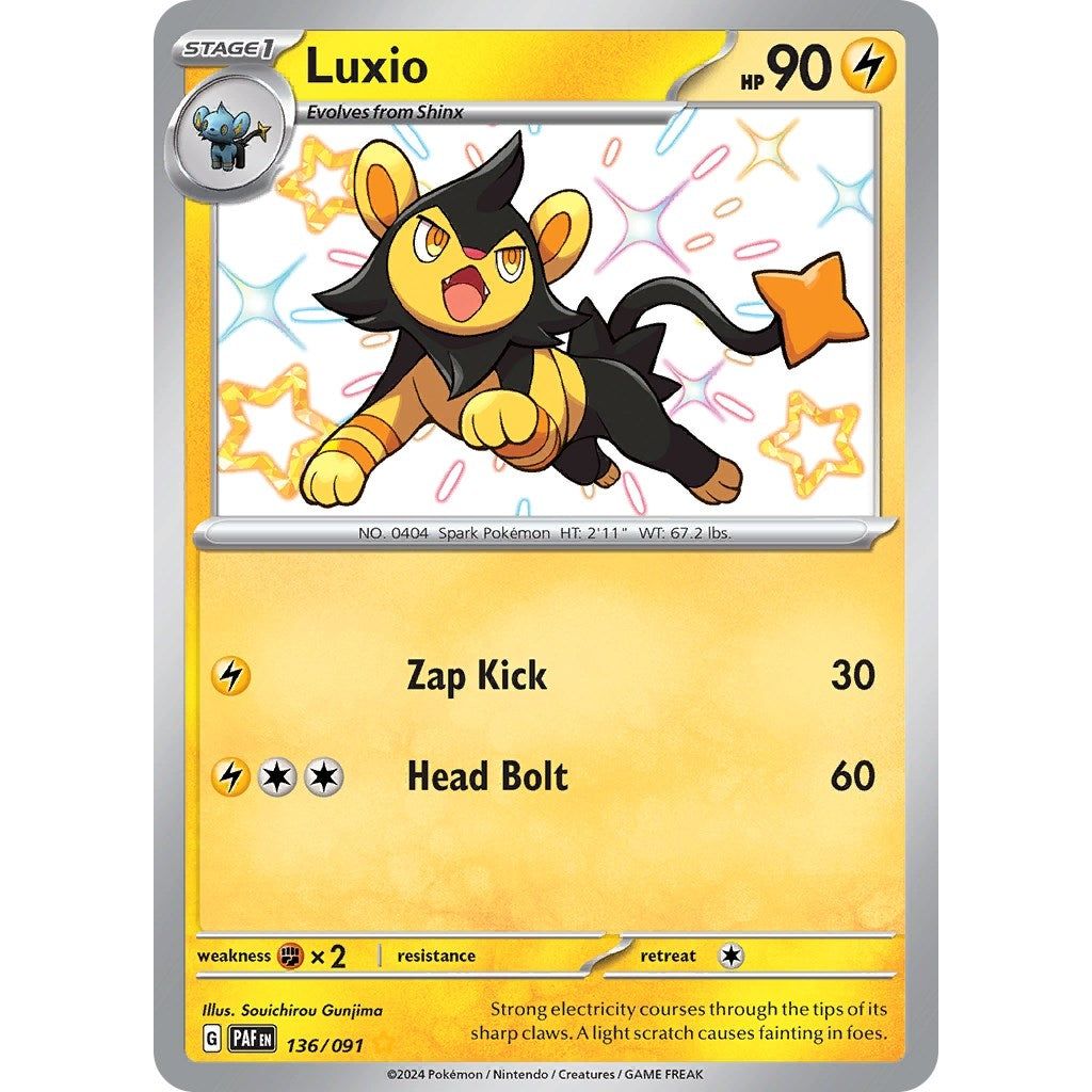 Image for Luxio (136/091) (PAF) - Pokemon