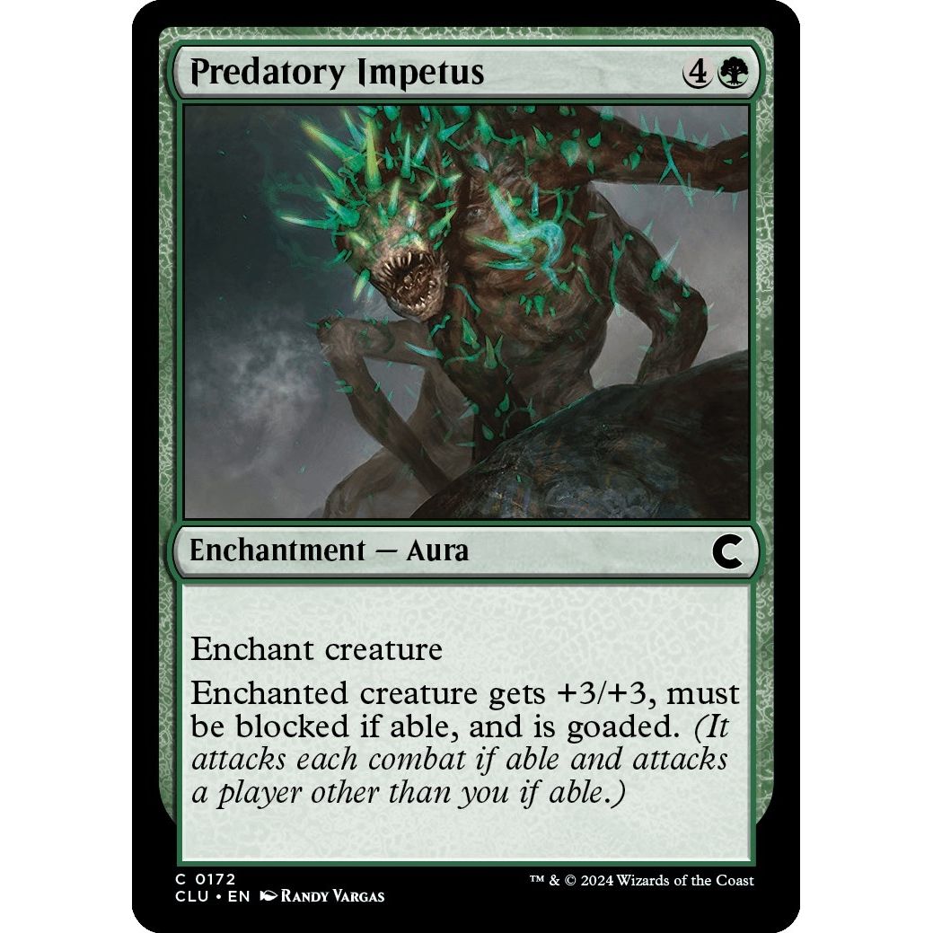 Image for Predatory Impetus (172) (CLU) - Magic: The Gathering