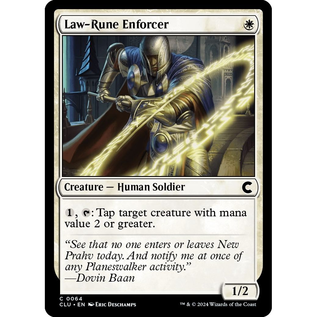 Image for Law-Rune Enforcer (64) (CLU) - Magic: The Gathering