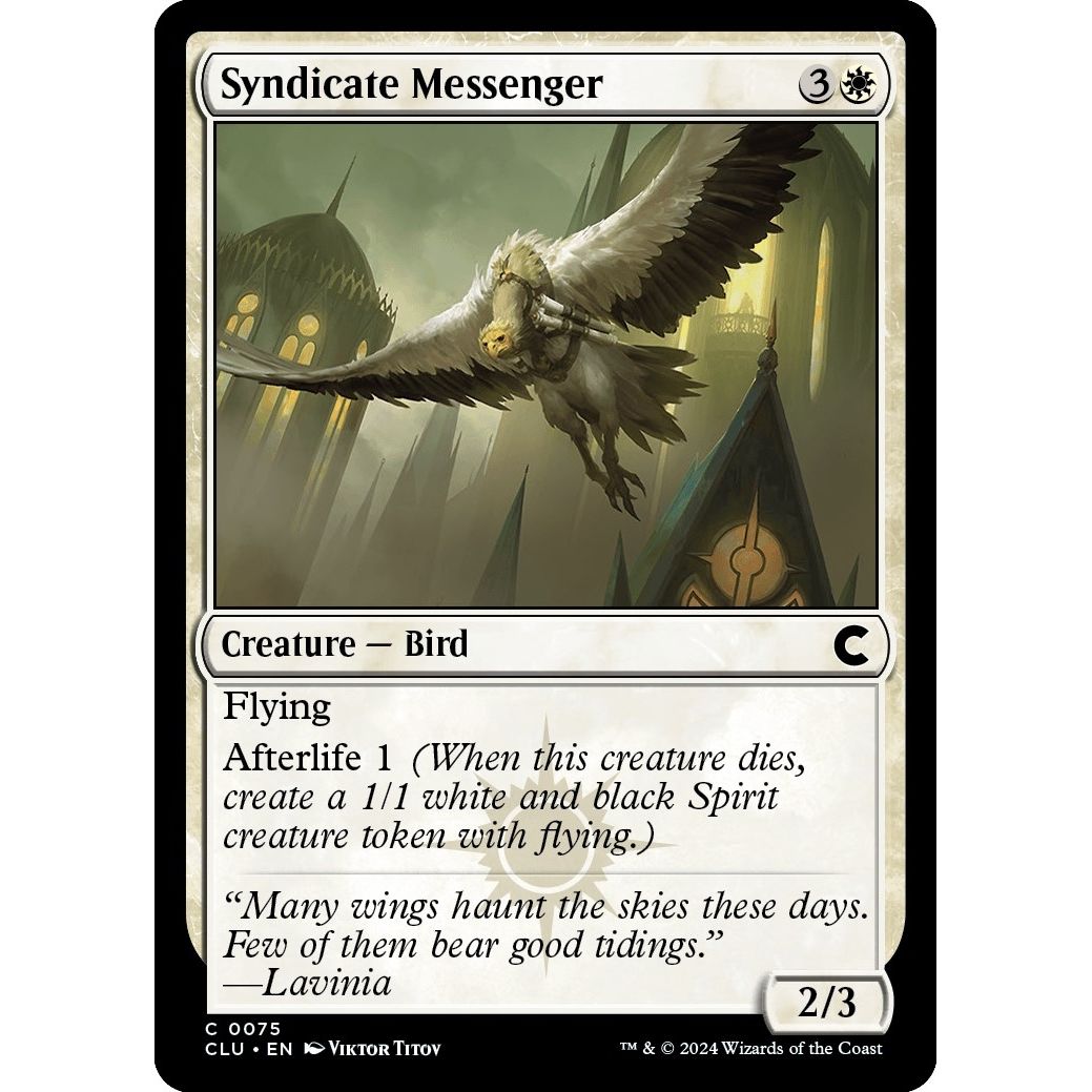 Image for Syndicate Messenger (75) (CLU) - Magic: The Gathering