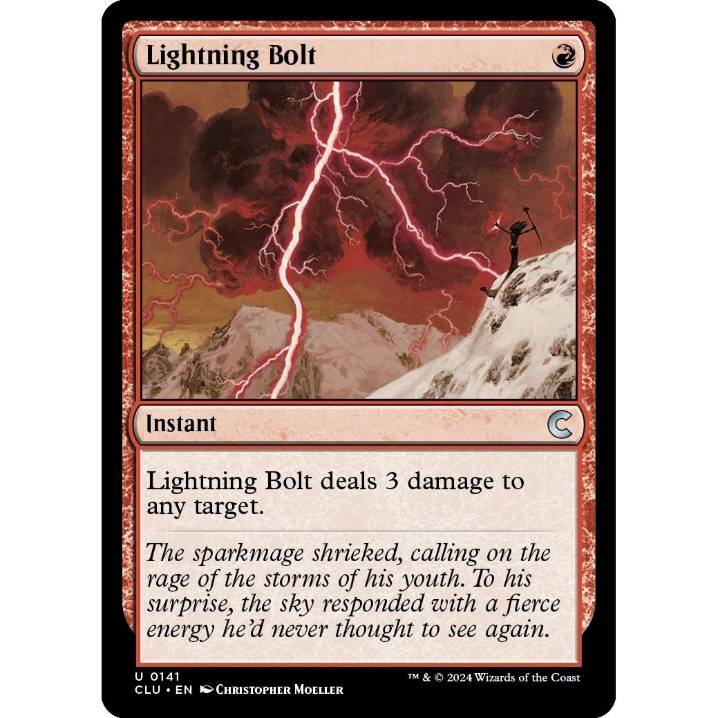 Image for Lightning Bolt (141) (CLU) - Magic: The Gathering