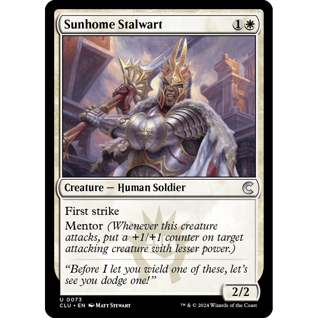 Image for Sunhome Stalwart (73) (CLU) - Magic: The Gathering