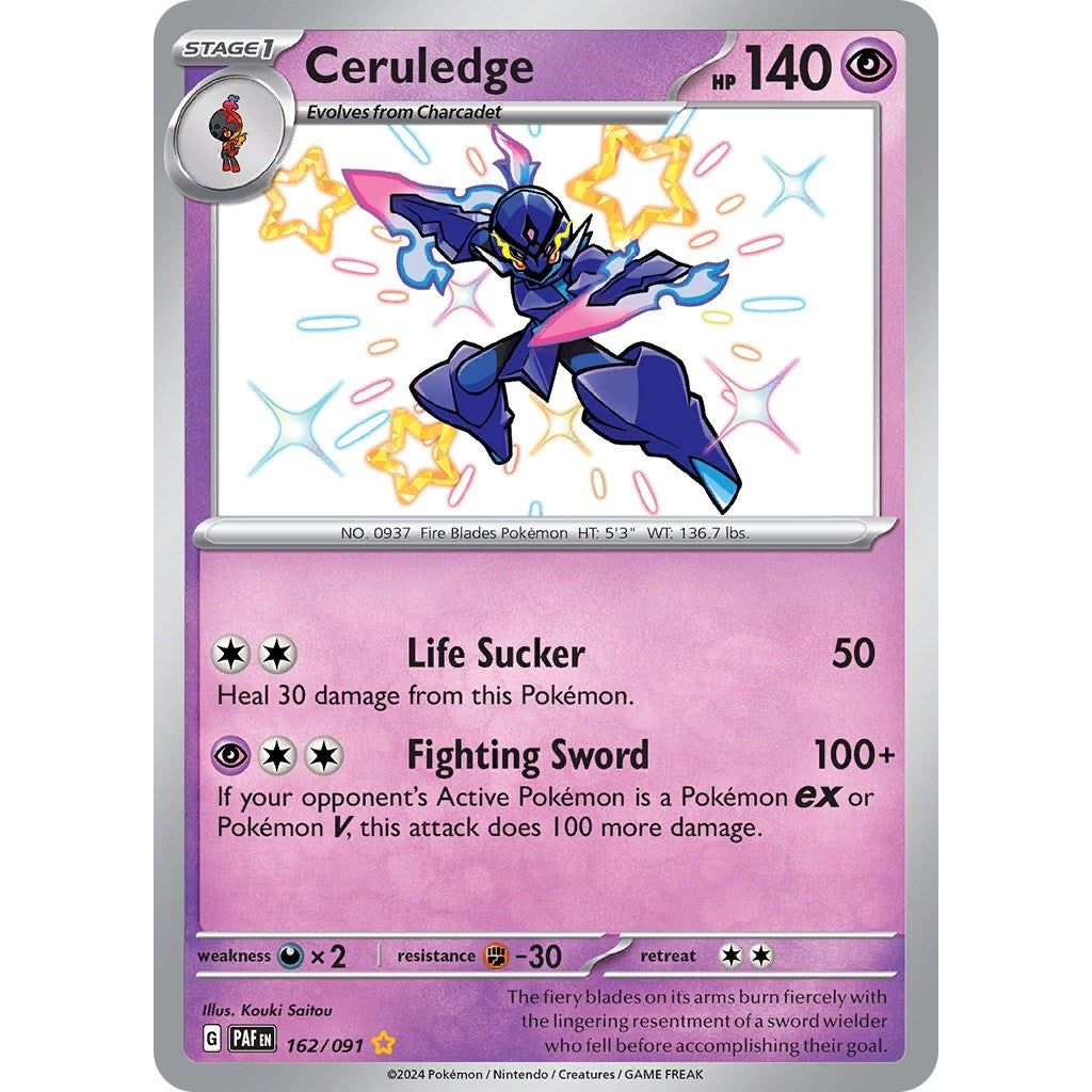 Image for Ceruledge (162/091) (PAF) - Pokemon