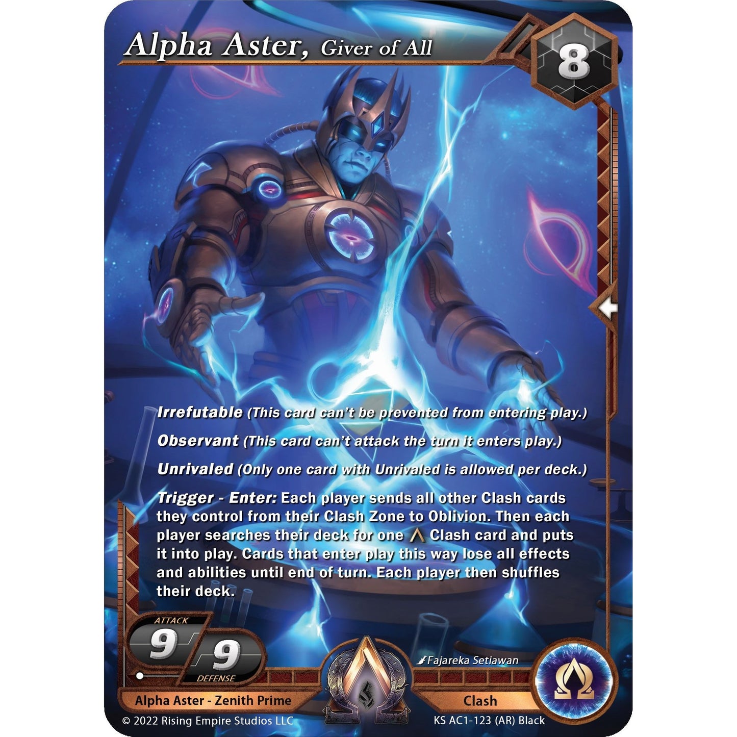 Image for Alpha Aster, Giver of All (Alpha Rare) (KS AC1-123) (KS AC1) - Alpha Clash