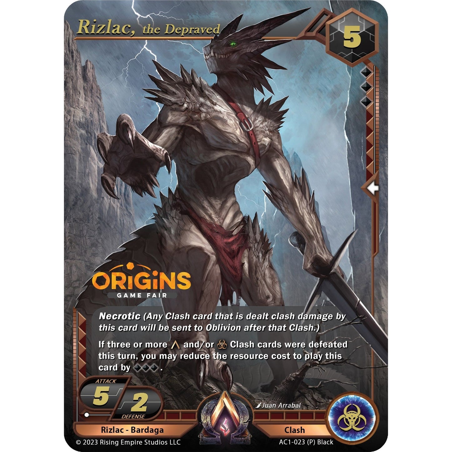 Image for Rizlac, the Depraved (Origins Promo) (AC1-023) (AC1) - Alpha Clash
