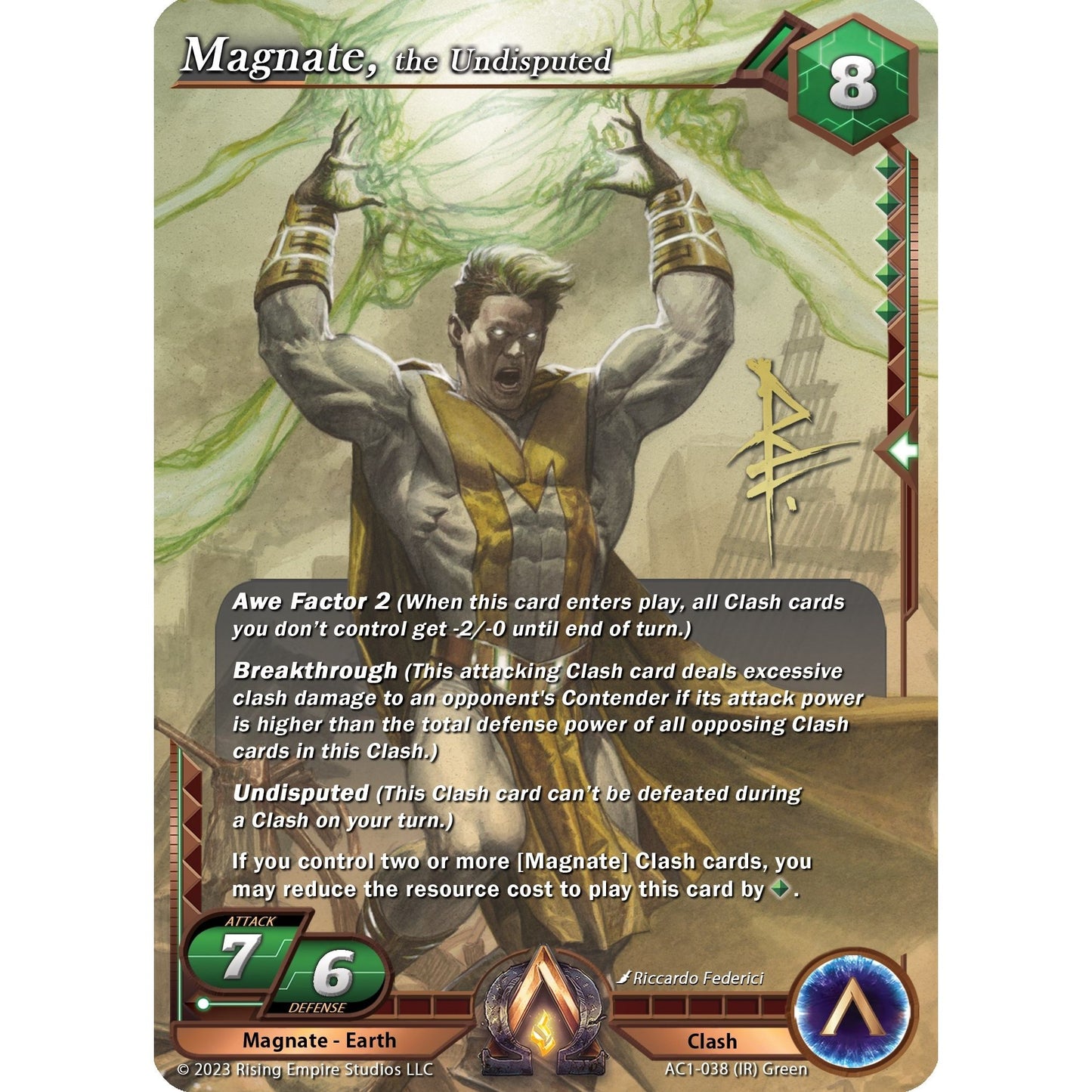 Image for Magnate, the Undisputed (Iconic Rare) (AC1-038) (AC1) - Alpha Clash