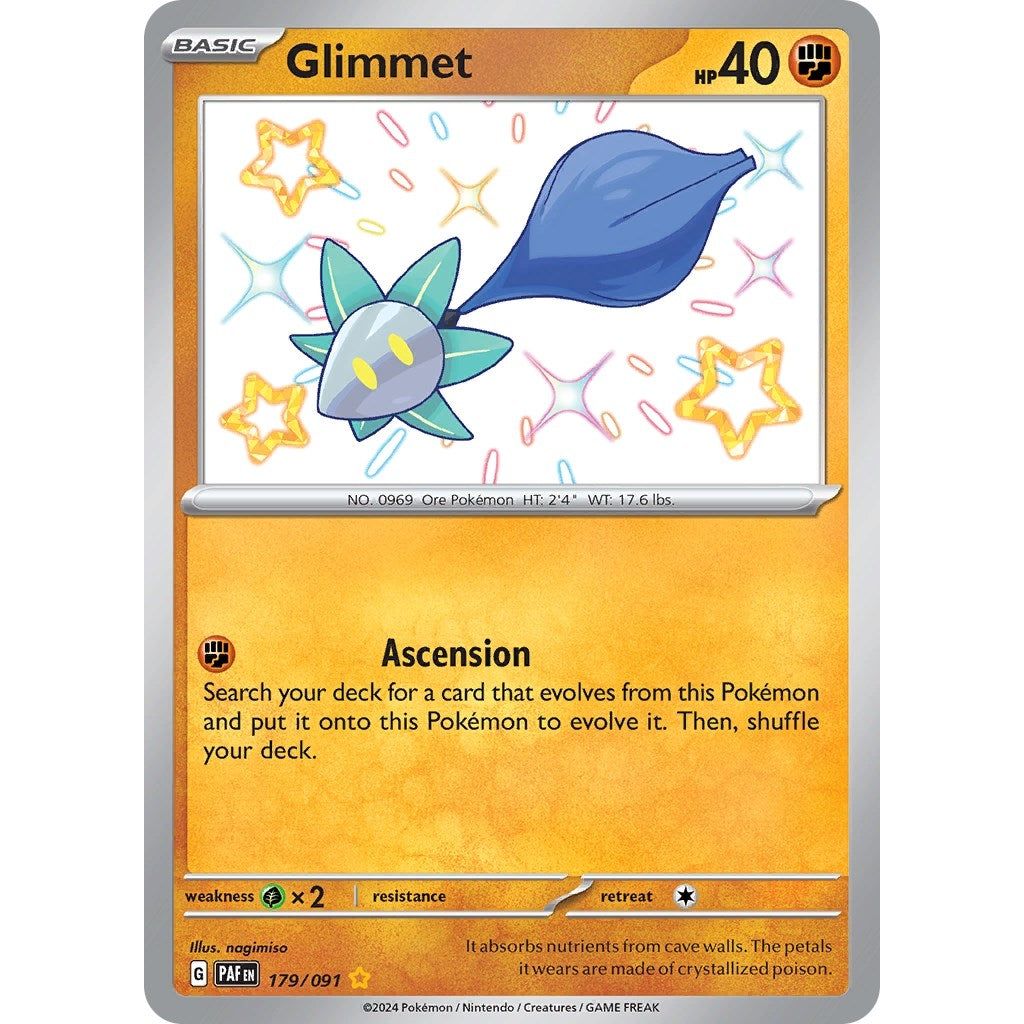 Image for Glimmet (179/091) (PAF) - Pokemon