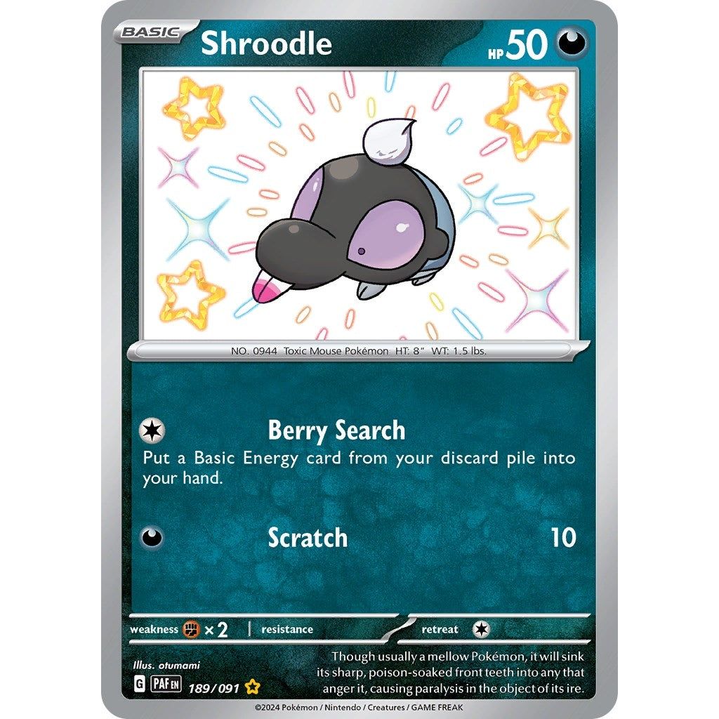 Image for Shroodle (189/091) (PAF) - Pokemon