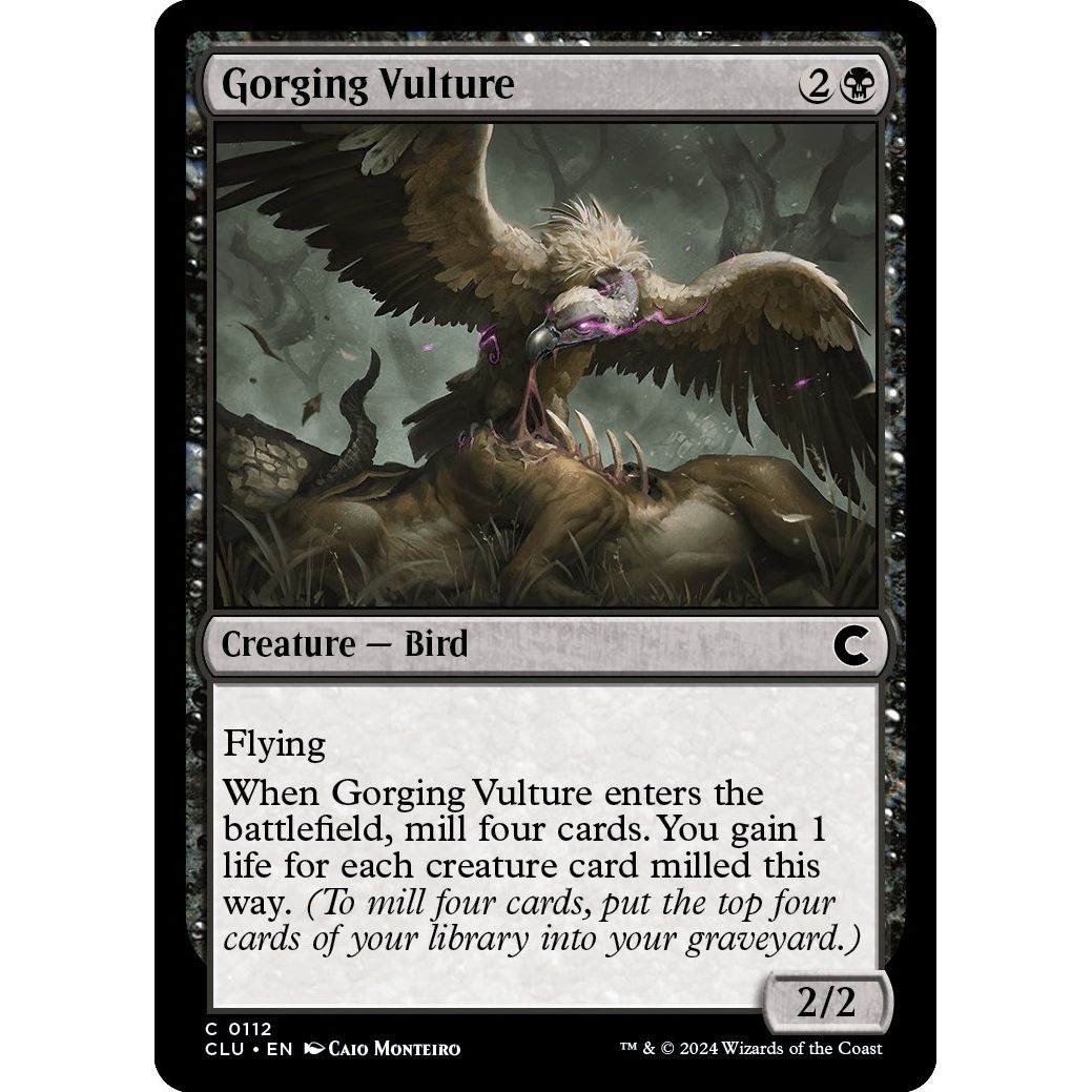 Image for Gorging Vulture (112) (CLU) - Magic: The Gathering