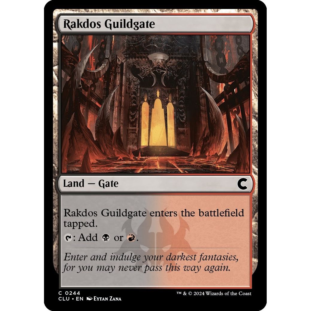 Image for Rakdos Guildgate (244) (CLU) - Magic: The Gathering