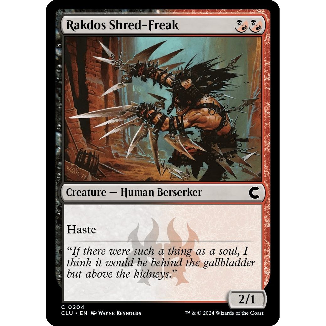 Image for Rakdos Shred-Freak (204) (CLU) - Magic: The Gathering