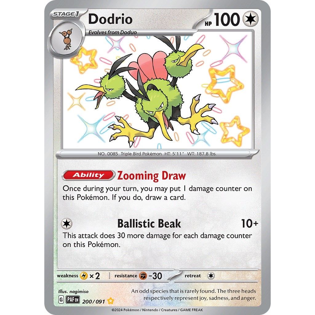 Image for Dodrio (200/091) (PAF) - Pokemon