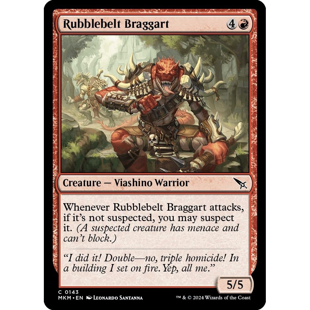 Image for Rubblebelt Braggart (143) (MKM) - Magic: The Gathering