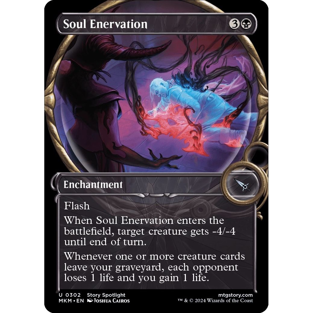 Image for Soul Enervation (Showcase) (302) (MKM) - Magic: The Gathering
