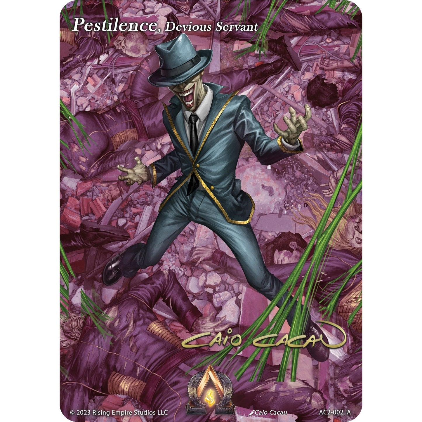 Image for Pestilence, Devious Servant (Iconic Art) (AC2-002 IA) (AC2) - Alpha Clash