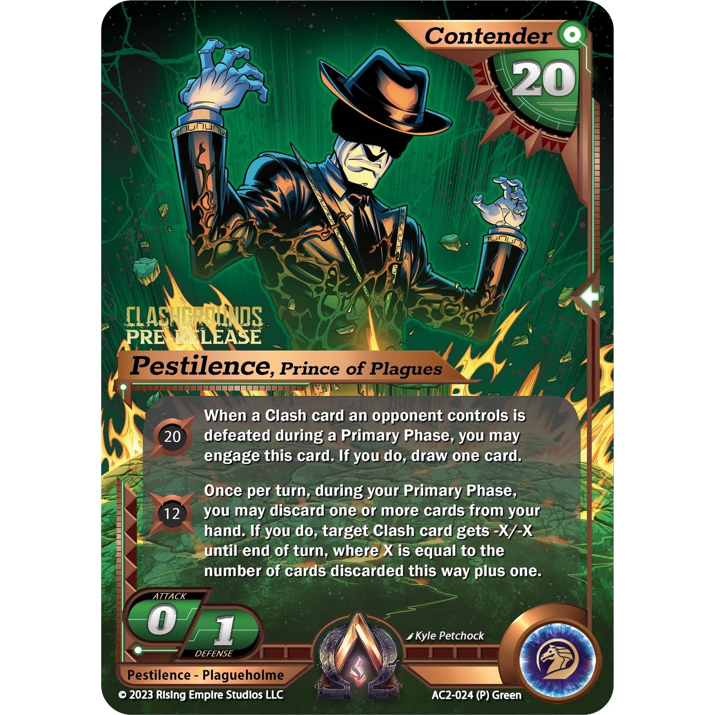 Image for Pestilence, Prince of Plagues (Pre-Release) (AC2-024) (AC2) - Alpha Clash