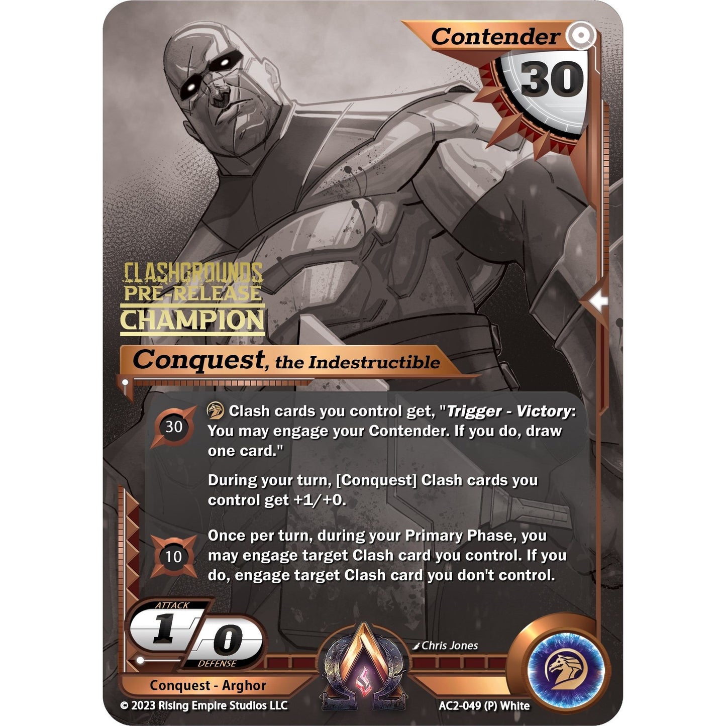 Image for Conquest, the Indestructible (Pre-Release Champion) (AC2-049) (AC2) - Alpha Clash