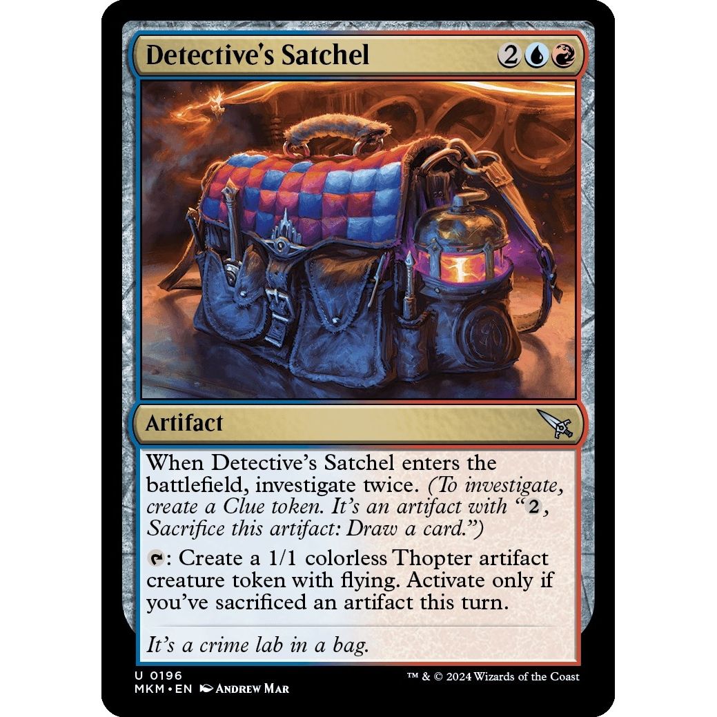 Image for Detective's Satchel (196) (MKM) - Magic: The Gathering