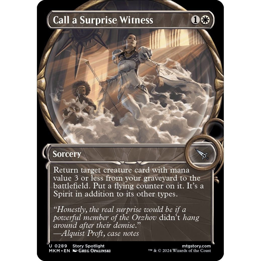 Image for Call a Surprise Witness (Showcase) (289) (MKM) - Magic: The Gathering