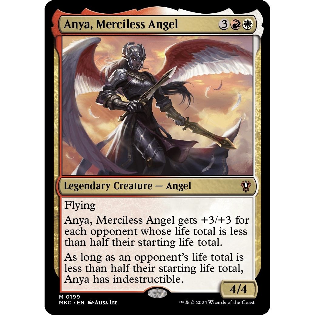 Image for Anya, Merciless Angel (199) (MKC) - Magic: The Gathering