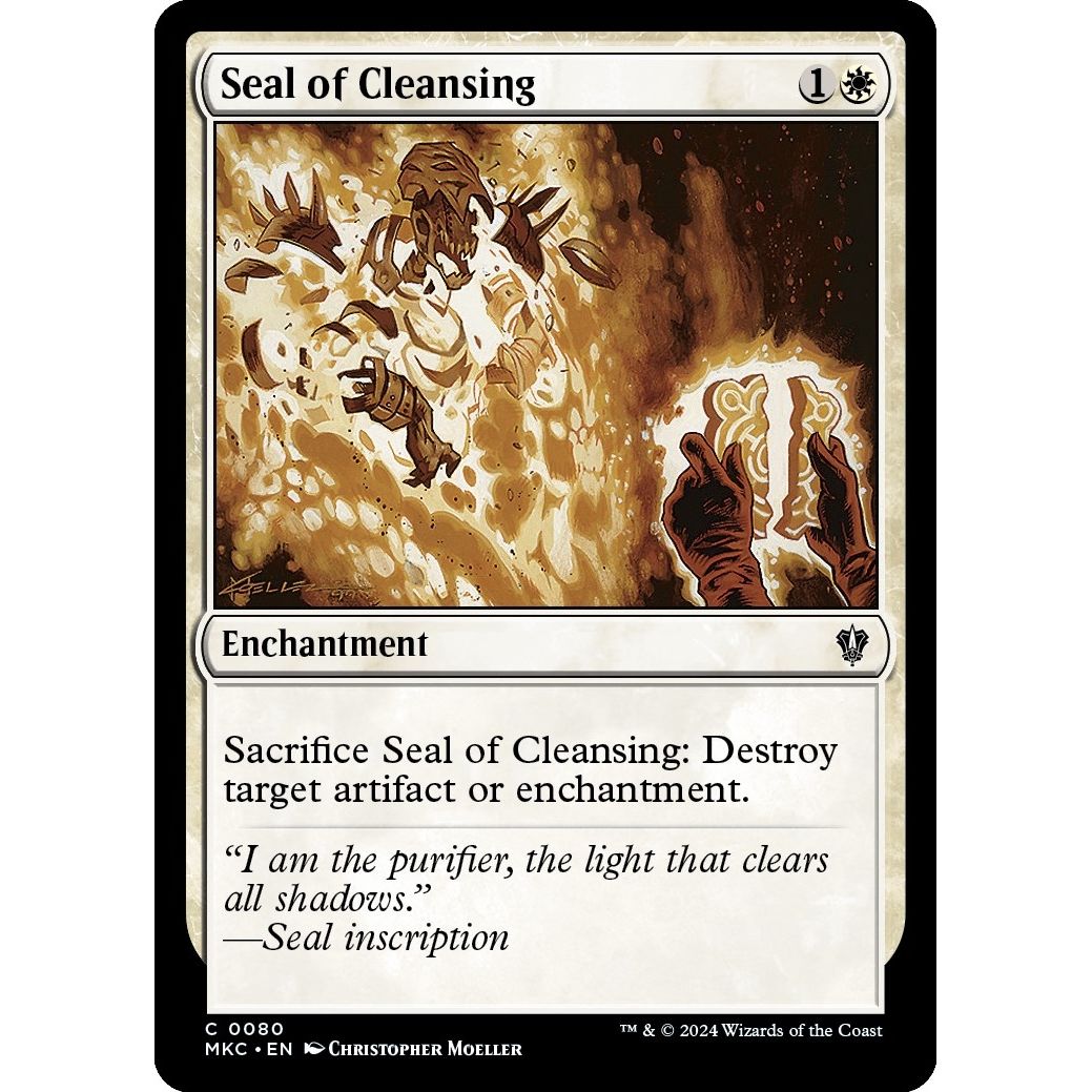 Image for Seal of Cleansing (80) (MKC) - Magic: The Gathering
