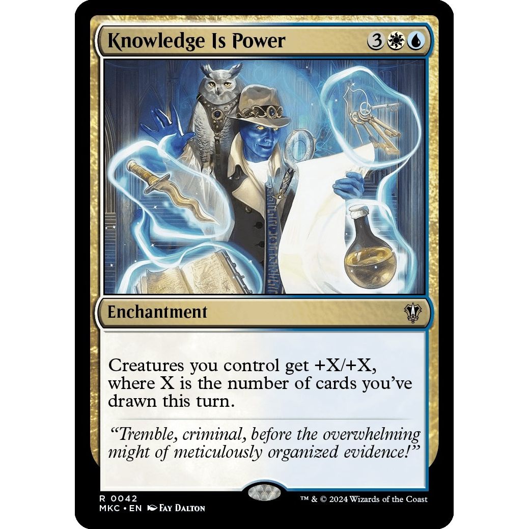 Image for Knowledge is Power (42) (MKC) - Magic: The Gathering