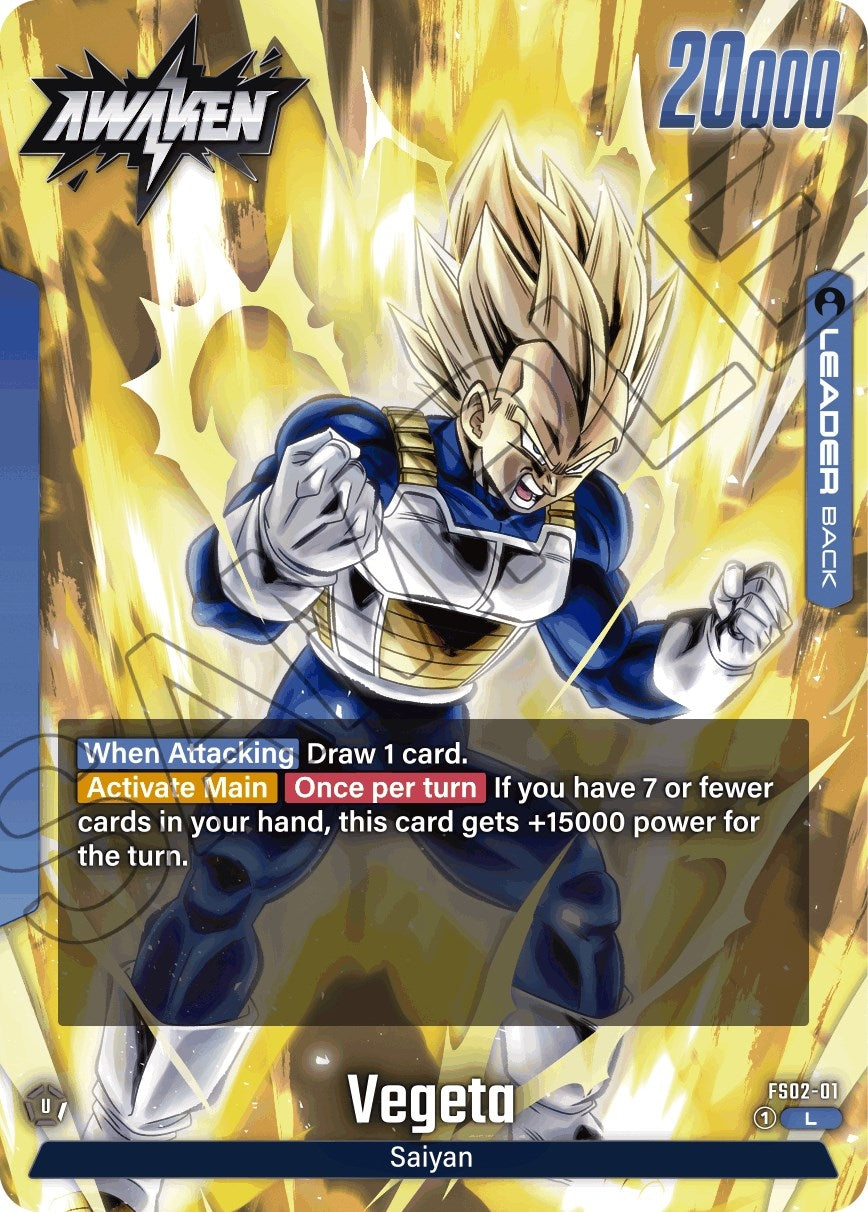 Image for Vegeta - FS02-01 (FS02-01) (FS02) - Dragon Ball Super: Fusion World