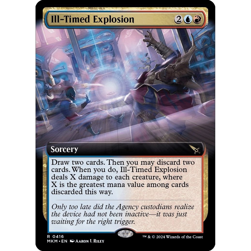 Image for Ill-Timed Explosion (Extended Art) (416) (MKM) - Magic: The Gathering