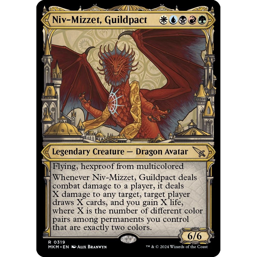 Image for Niv-Mizzet, Guildpact (Showcase) (319) (319) (MKM) - Magic: The Gathering