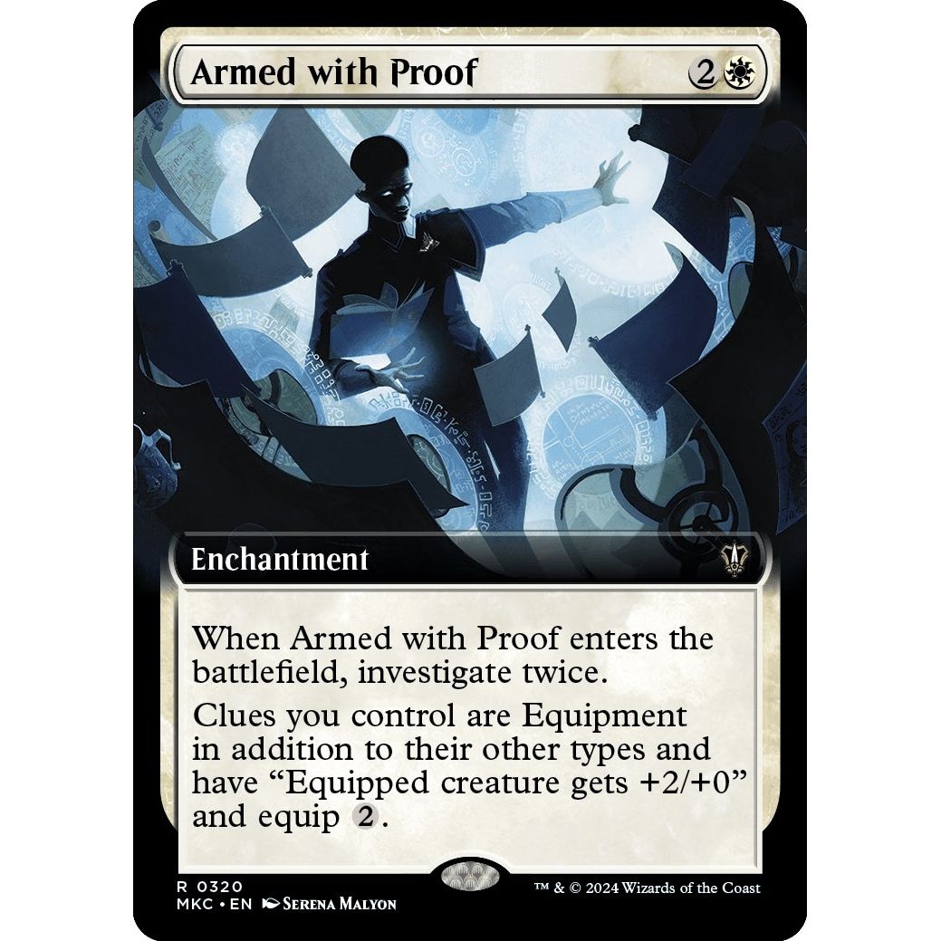 Image for Armed with Proof (Extended Art) (320) (MKC) - Magic: The Gathering