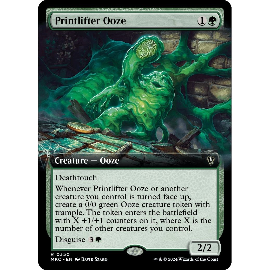 Image for Printlifter Ooze (Extended Art) (350) (MKC) - Magic: The Gathering