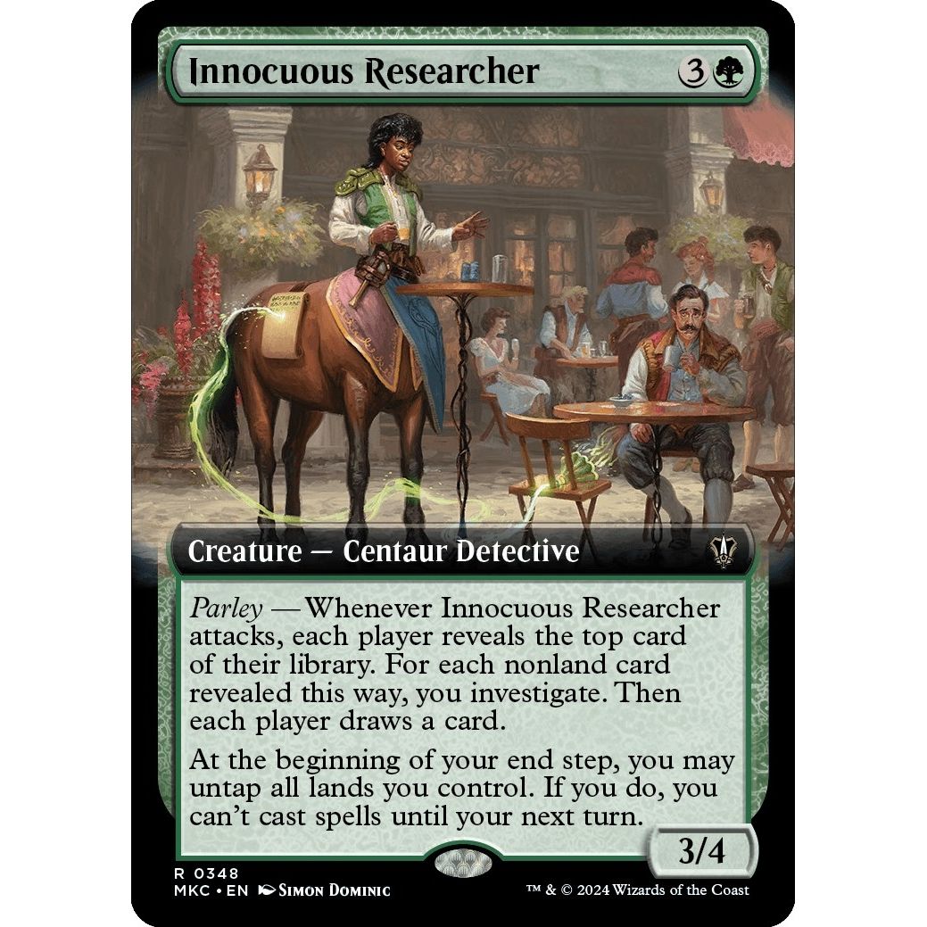 Image for Innocuous Researcher (Extended Art) (348) (MKC) - Magic: The Gathering