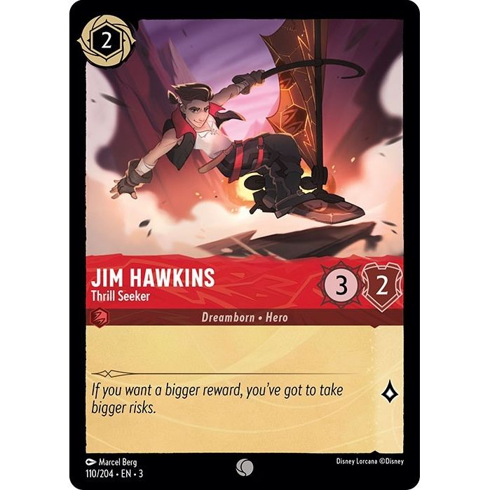 Image for Jim Hawkins - Thrill Seeker (110/204) (3) - Disney Lorcana