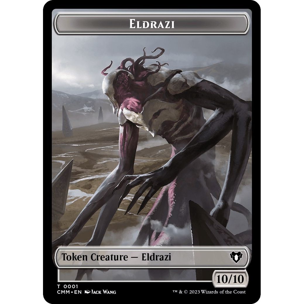 Image for Eldrazi // Knight Double-Sided Token (1 // 7) (CMM) - Magic: The Gathering