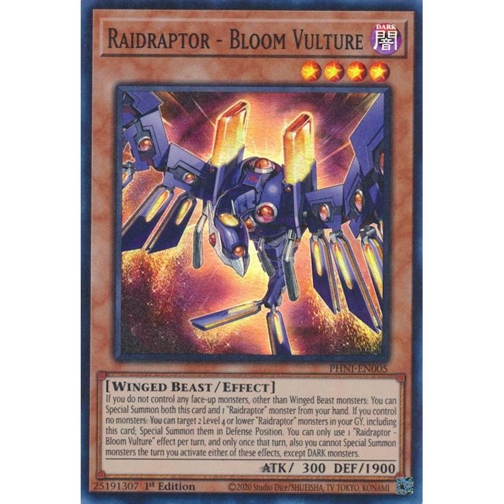 Image for Raidraptor - Bloom Vulture (PHNI-EN005) (PHNI) - YuGiOh