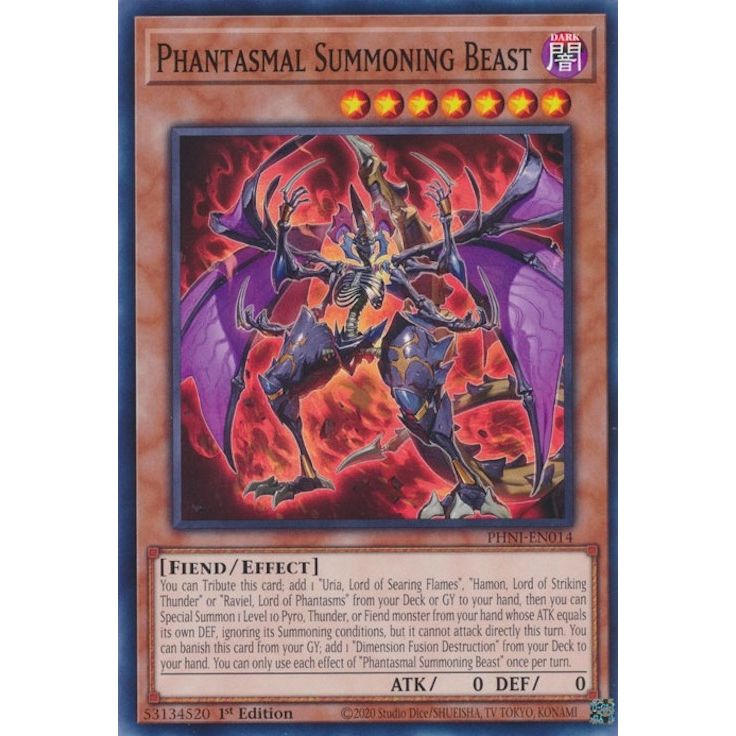 Image for Phantasmal Summoning Beast (PHNI-EN014) (PHNI) - YuGiOh