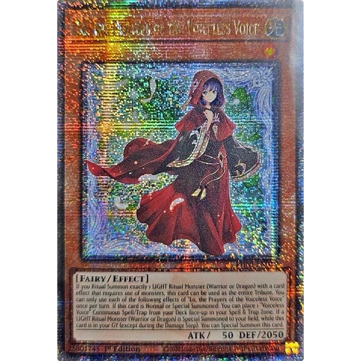 Image for Lo, the Prayers of the Voiceless Voice (Quarter Century Secret Rare) (PHNI-EN019) (PHNI) - YuGiOh