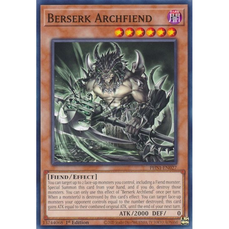 Image for Berserk Archfiend (PHNI-EN027) (PHNI) - YuGiOh