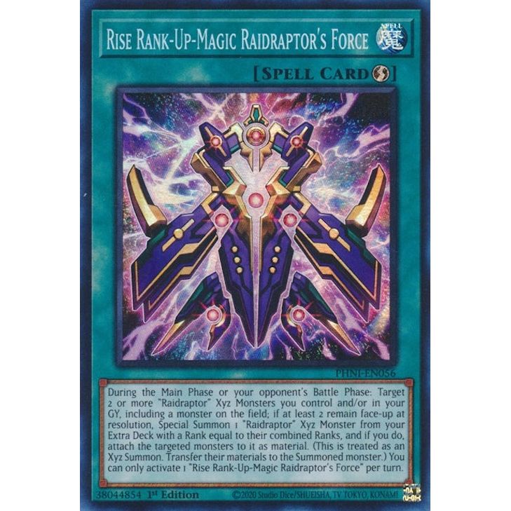 Image for Rise Rank-Up-Magic Raidraptor's Force (PHNI-EN056) (PHNI) - YuGiOh