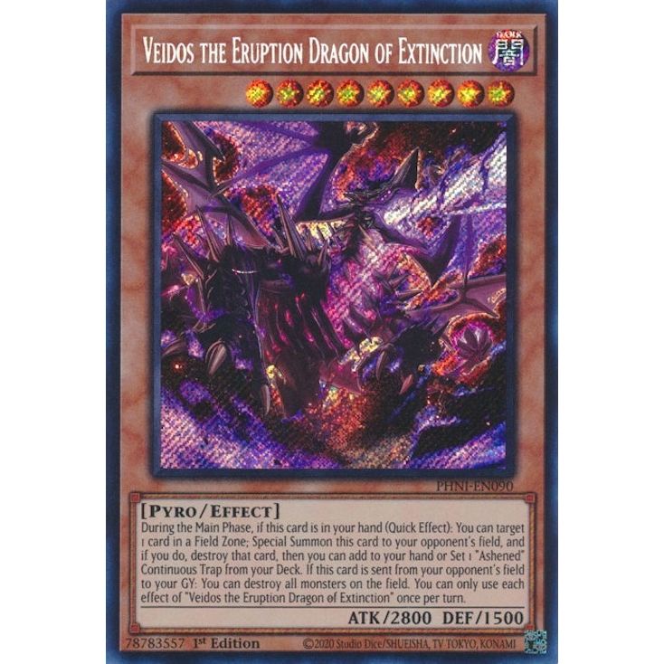 Image for Veidos the Eruption Dragon of Extinction (PHNI-EN090) (PHNI) - YuGiOh